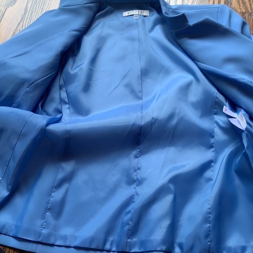 Kasper sz 8 robins egg blue blazer - Picture 8 of 8